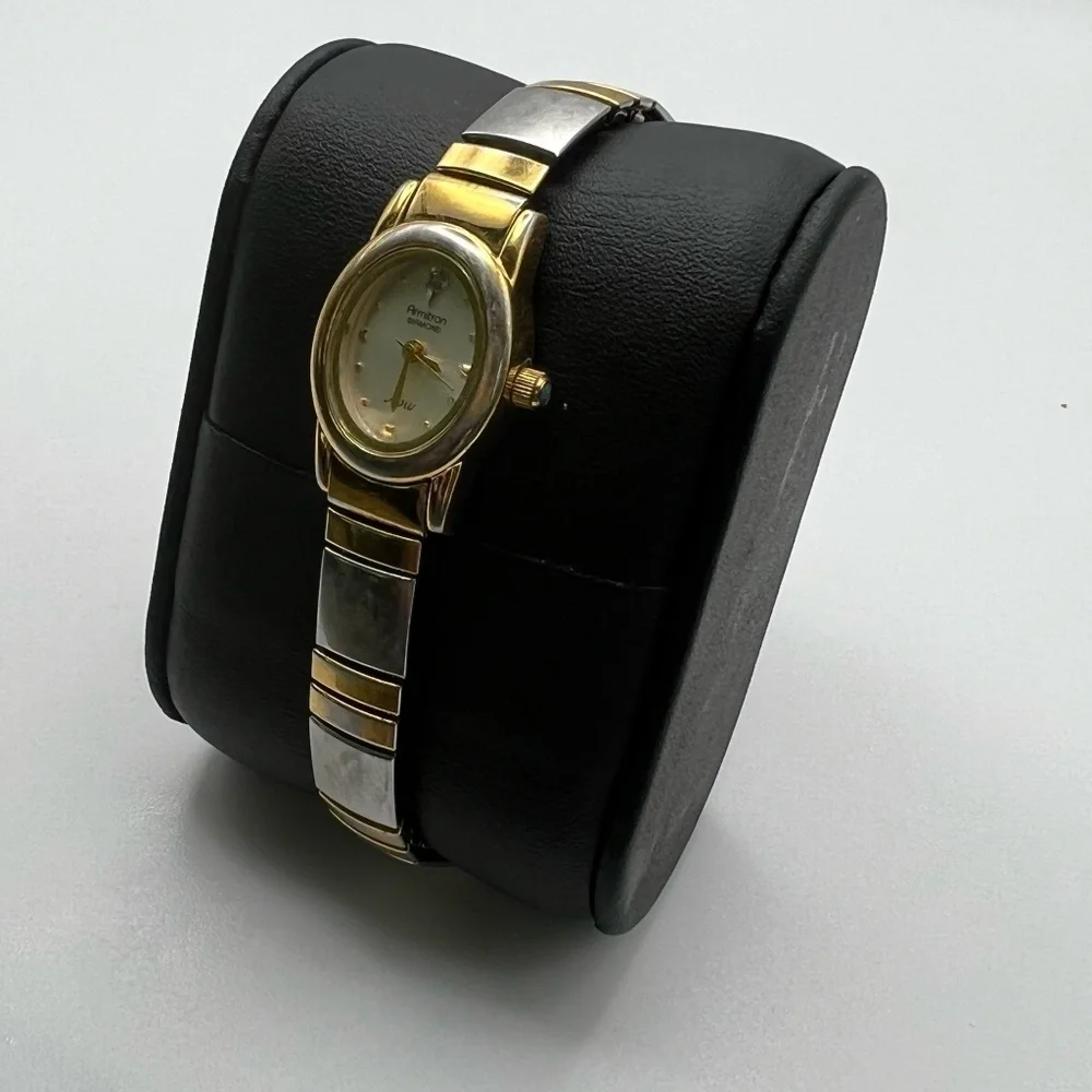 ARMITRON NOW Diamond Vintage Gold and Silver Flexible Bracelet Working